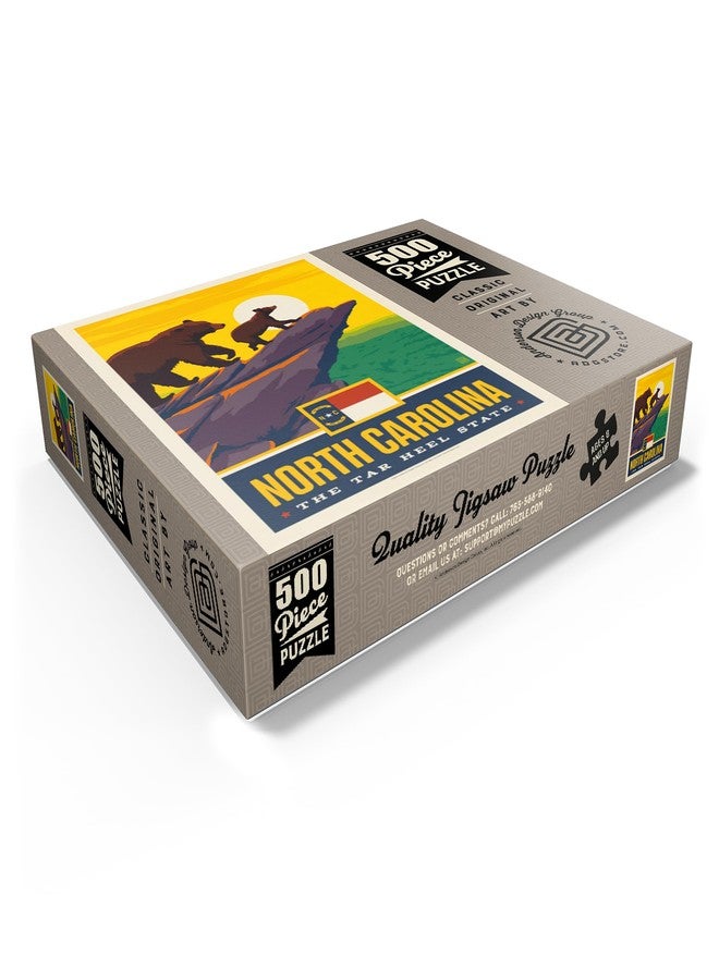 MyPuzzle.com MyPuzzle North Carolina: The Tar Heel State - Premium 500 Piece Jigsaw Puzzle for Adults - Image 3