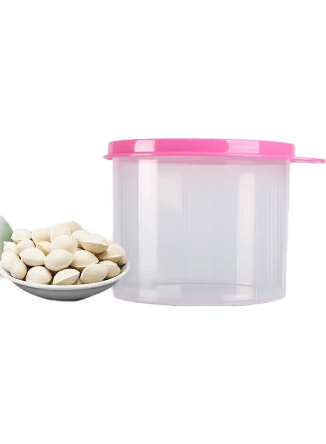 Tupperware 600Ml Round Dry Food Storage Canister Mini Round Fresh-Keeping Box Snack Storage Box Fruit Nut Box Random Color - Image 2