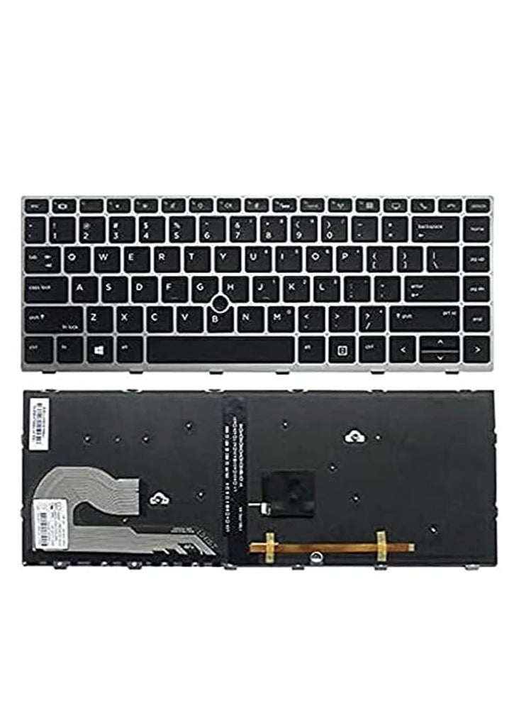 New Replacement Keyboard for HP EliteBook 840 G5 840 G6 EliteBook 745 G5 745 G6 Series Laptop with Backlit US Layout P/N L11307-001 L14378-001 - Image 3