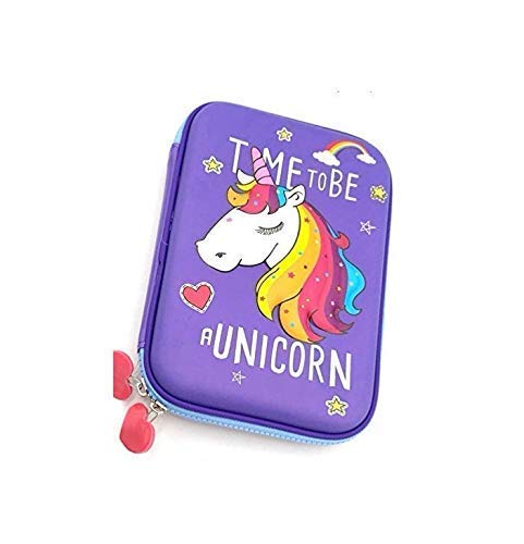 Pancikaa Designer Cute Premium Stylish Multipurpose Unicorn Pencil Box Pencil Case Large Capacity Hardtop EVA Pouch Organizer - Image 1