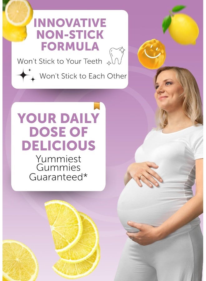 LUNAKAI Usa Made Prenatal Vitamins For Women With Iron & Folic Acid - Delicious Prenatal Gummies, Non-Gmo, Gelatin-Free, 60Ct - Image 3