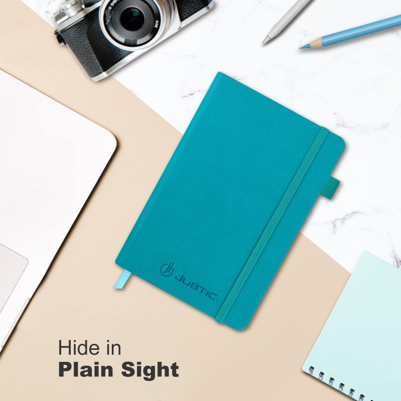 JUBTIC Password Book with Alphabetical Tabs. Medium Size Password Keeper Logbook for Internet Log in, Website Address. Hardcover Password Journal Notebook & Organizer for Home Office, Turquoise - Image 2