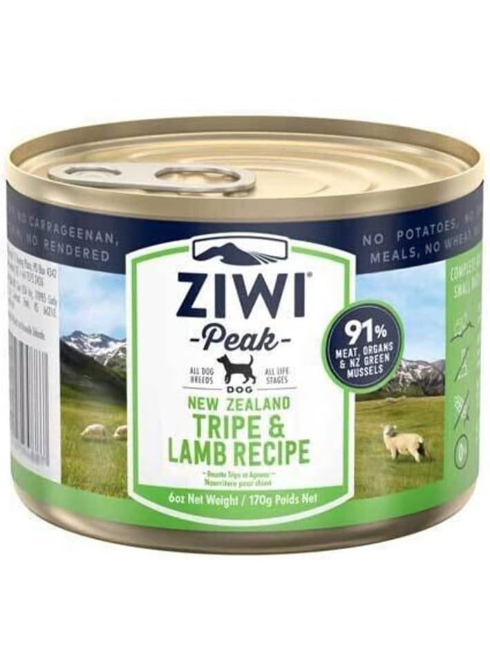 طعام الكلاب الرطب ZIWI Peak Tripe & Lamb Recipe 170 غرام