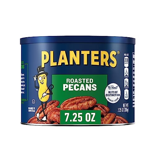 PLANTERS Roasted Pecan Nuts Baking Nuts PlantBased Protein 725 oz Canister - Image 1