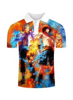 KUYING New One Piece Printed Casual Polo Shirt  - Image 1