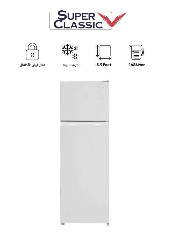 Super Classic Freezer Refrigerator, 168 Liters, 5.90 Feet, White - SPCRF-287D - Image 1