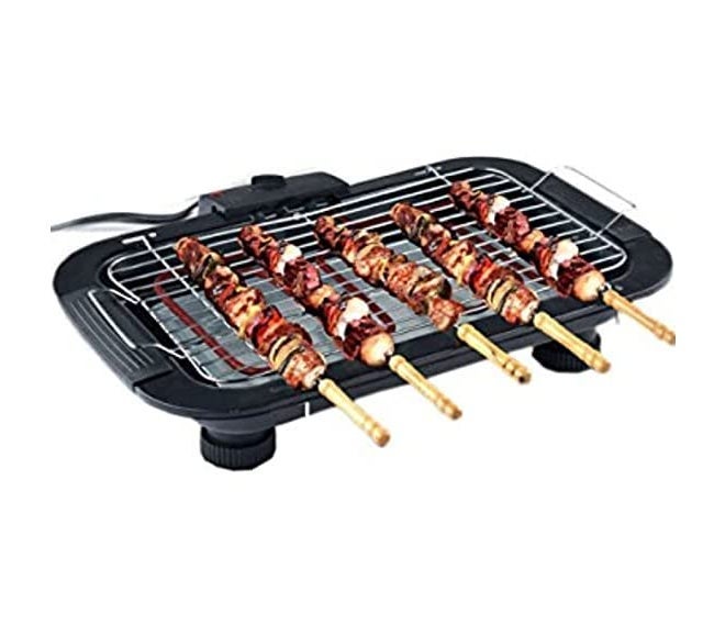 𝟏𝟓 𝐘𝐞𝐚𝐫𝐬 𝐆𝐮𝐚𝐫𝐚𝐧𝐭𝐞𝐞 2000W Electric Barbecue Grill Set, Adjustable Temperature Control BBQ Oven Machine for Kitchen, Removable Drip Tray & Smokeless Indoor Tabletop Grilling