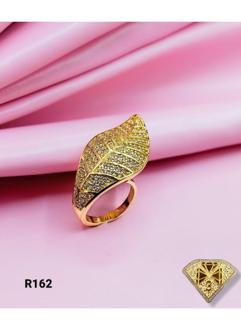 3Diamonds - Ring For Women 18K Gold Plated - Image 1