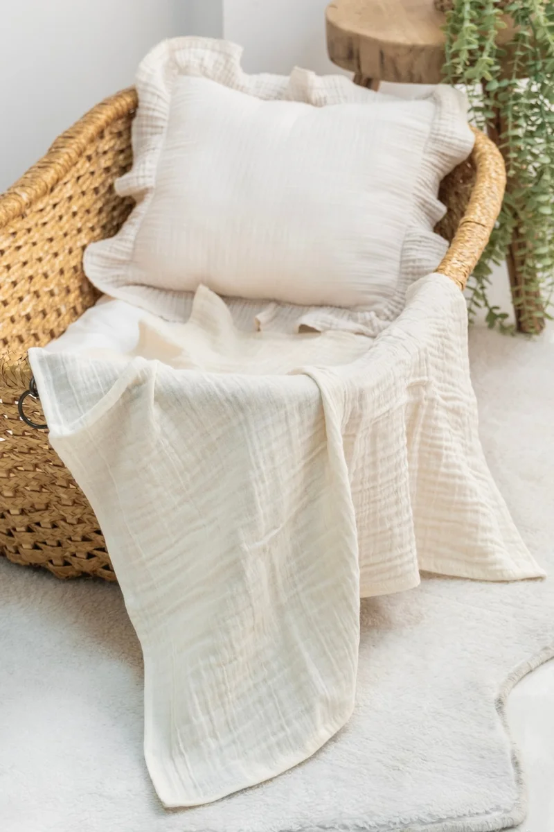 EIFIN Muslin Coverlet Set of 3 Cotton 70X80 cm