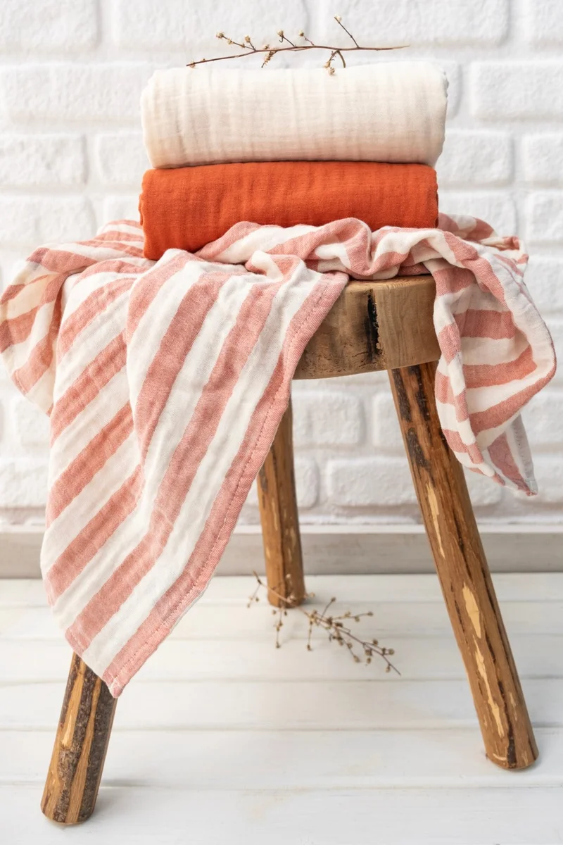 EIFIN Muslin Coverlet Set of 3 Cotton 70X80 cm