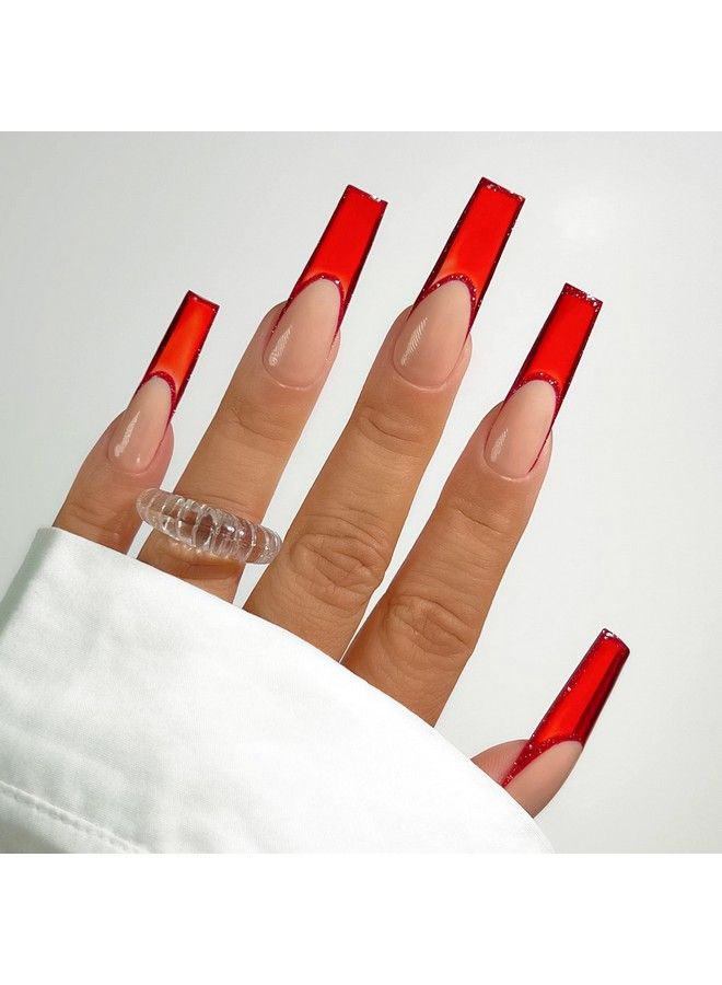 KIARA SKY Professional Nails Soak Off Jelly Tint Gel Polish (The Red Sea) - Image 3