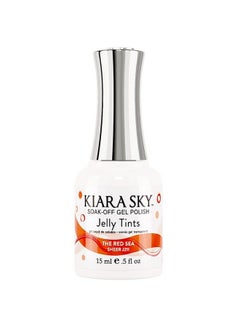 KIARA SKY Professional Nails Soak Off Jelly Tint Gel Polish (The Red Sea)  - Image 4