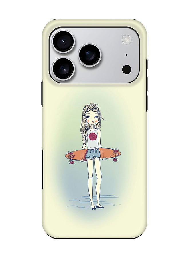 Stylizedd Tough Pro Magnetic Case for iPhone 17 Pro, Dual Layer hybrid PC + TPU Mobile Cover Matte - Skater Girl