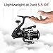 Piscifun Carbon XT Spinning Reels Light to 68oz Carbon Frame and Rotor 22LBs Max Drag 81 Shielded BB 521 Gear Ratio Smooth Powerful Freshwater Spinning Fishing Reel 3000 - Image 2