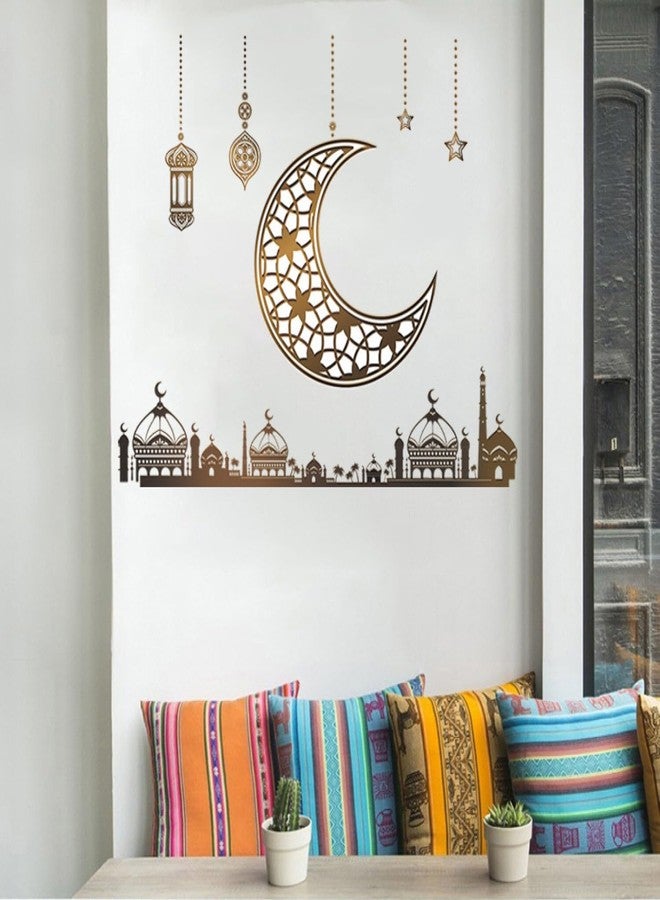 HEUREKA Ramdan Moon Star Peel and Stick Self Adhesive Wall Sticker(30 CM X 90 CM) - Image 4