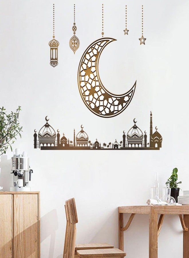 HEUREKA Ramdan Moon Star Peel and Stick Self Adhesive Wall Sticker(30 CM X 90 CM) - Image 3