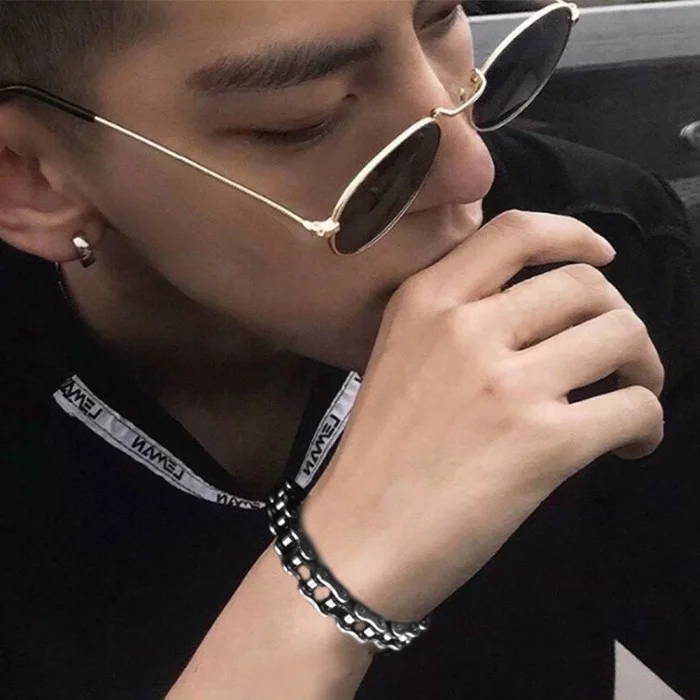 Chavin Thick Chain Design Steel Men's Bracelet EN99