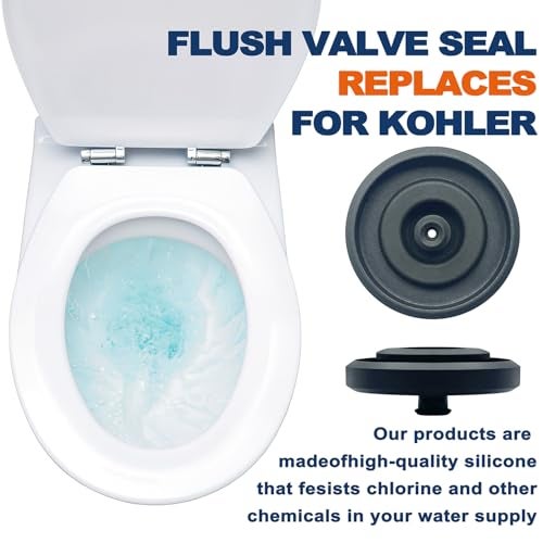 TOHAXPLS 83143 Toilet Fill Valve Seal Replacement Part Compatible with Kohler Toilet Tank Fill Valve Rubber Seal Diaphragm - Durable, Easy DIY Fix (Pack of 2) - Image 5