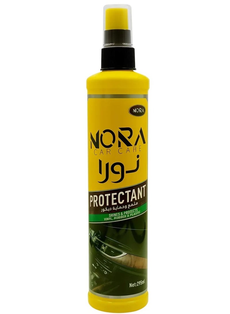 Nora Dashboard and Tire Shine – Ideal for Vinyl, Rubber & Plastic Interior Surfaces – Protects Against Drying, Cracking & UV Rays – Glossy Formula – 295ml  - Image 1
