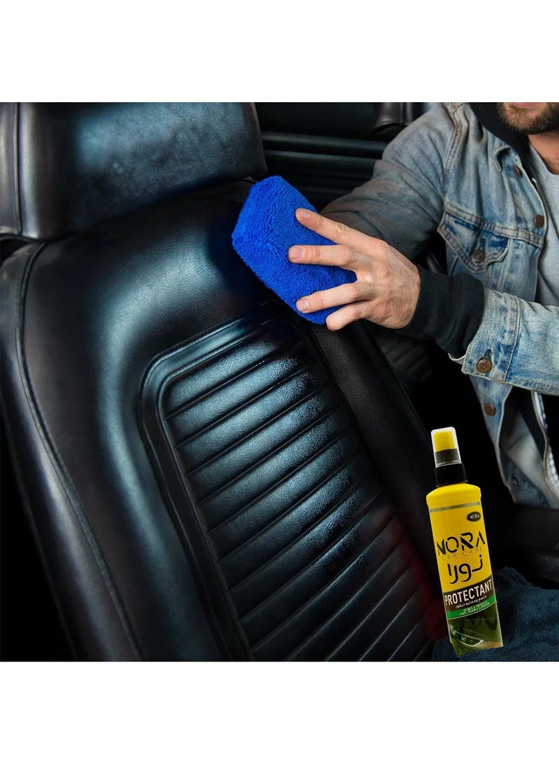 Nora Dashboard and Tire Shine – Ideal for Vinyl, Rubber & Plastic Interior Surfaces – Protects Against Drying, Cracking & UV Rays – Glossy Formula – 295ml  - Image 4