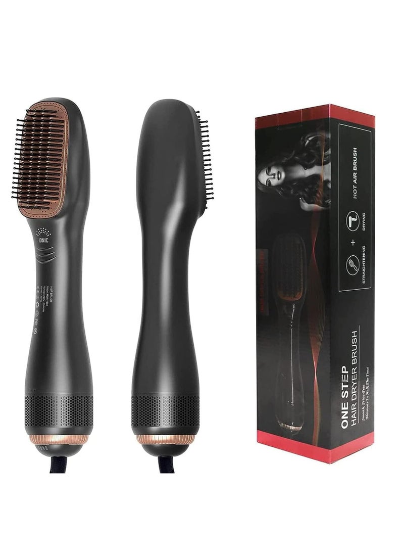 One Step - 3-in-1 Hair Dryer Brush & Straightener Brush – 1200W Professional Ceramic Tourmaline Ionic Hot Air Brush, One Step Hair Dryer and Styler with 3 Heat/2 Speed Settings, Suitable for All Hair Types - Image 1