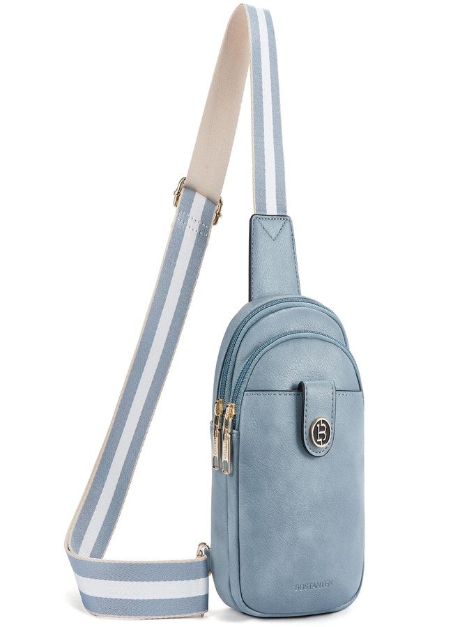 BOSTANTEN Small Sling Bag Crossbody Bags for Women Trendy Crossbody Purse Leather Chest Bag - Image 1