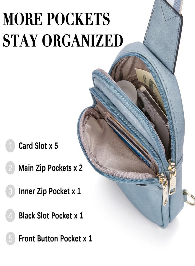 BOSTANTEN Small Sling Bag Crossbody Bags for Women Trendy Crossbody Purse Leather Chest Bag - Image 3