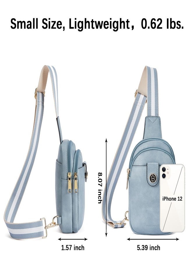 BOSTANTEN Small Sling Bag Crossbody Bags for Women Trendy Crossbody Purse Leather Chest Bag - Image 2