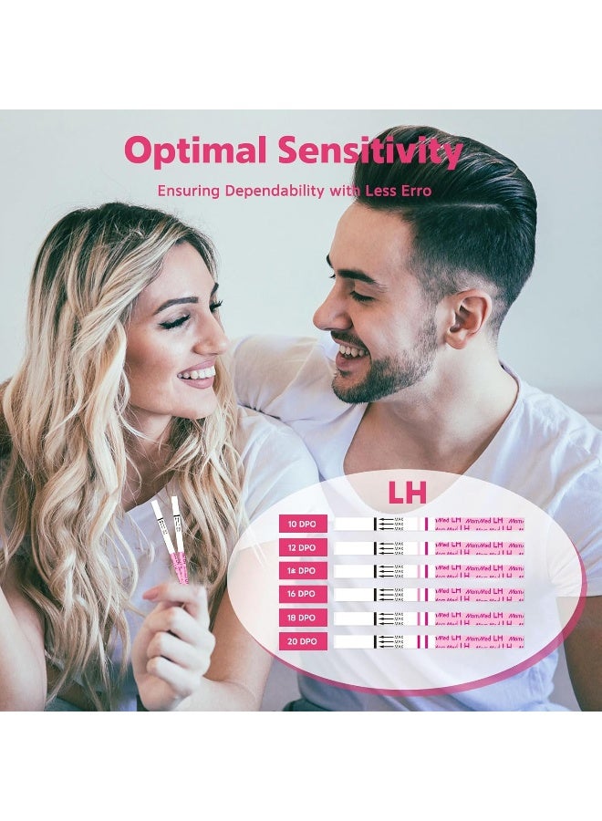 MomMed Ovulation Test Strips(LH60), Fertility Test for Women with 60 Collection Cups, LH Test Strips, OPK Test Strips, High Sensitivity Result for Women Home Testing, Accurate Results in 5 Minutes - Image 5