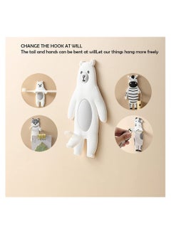 Excefore 4pcs Adorable Decorative Wall Hooks Adhesive Adhesive Coat Hooks  - Image 3