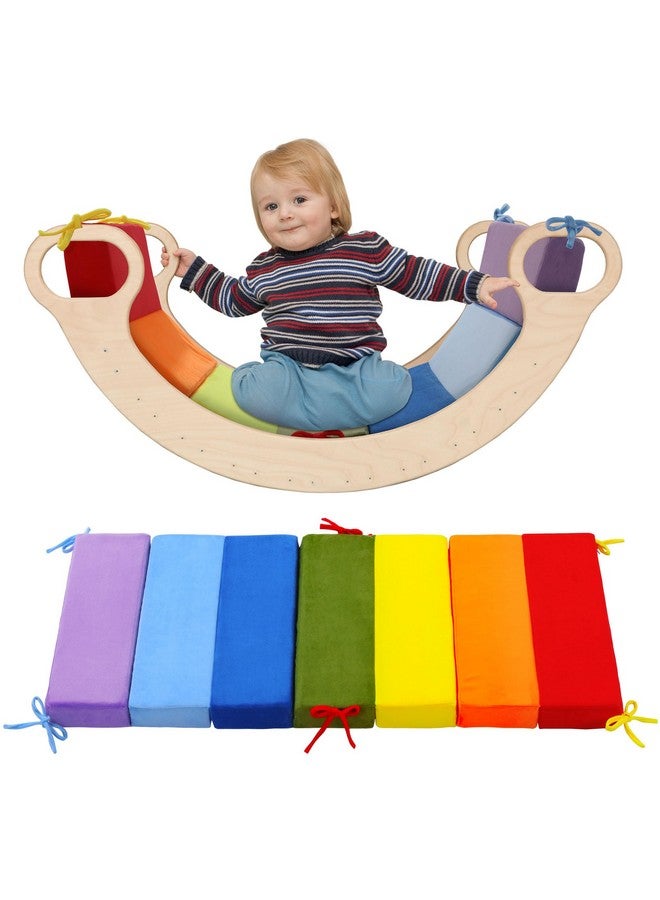 ROYALAY Cushion for Climbing Arch, Rainbow Toddler Cushion Play Set, Arch Cushion Floor Mats for Kids, Detachable Climbing Arch Rocker Pillow for Arch Climber - Image 1