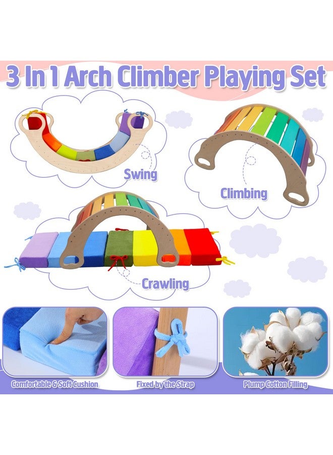 ROYALAY Cushion for Climbing Arch, Rainbow Toddler Cushion Play Set, Arch Cushion Floor Mats for Kids, Detachable Climbing Arch Rocker Pillow for Arch Climber - Image 5