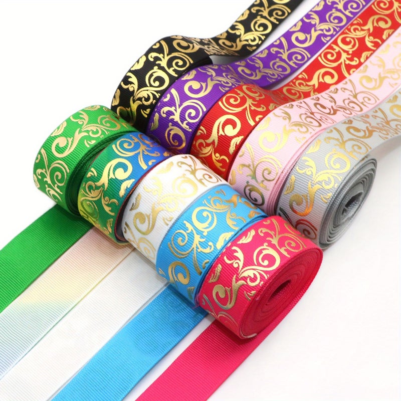 5 Yards Per Roll of 0.87 Inch 22 Mm Reso Red Hot Stamping Ribbon Suitable for Gift Wrapping Cake Packaging Floral Arrangements Wedding Decor Crafts Headpieces Brooches And Clothing - Image 4