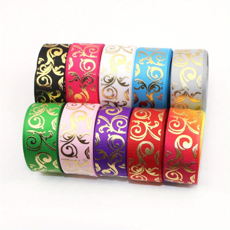 5 Yards Per Roll of 0.87 Inch 22 Mm Reso Red Hot Stamping Ribbon Suitable for Gift Wrapping Cake Packaging Floral Arrangements Wedding Decor Crafts Headpieces Brooches And Clothing - Image 2