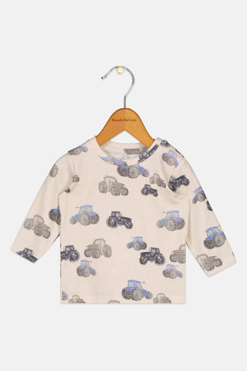 NAME IT Toddlers Boy Allover Print Long Sleeve Tops, Multicolor - Image 1