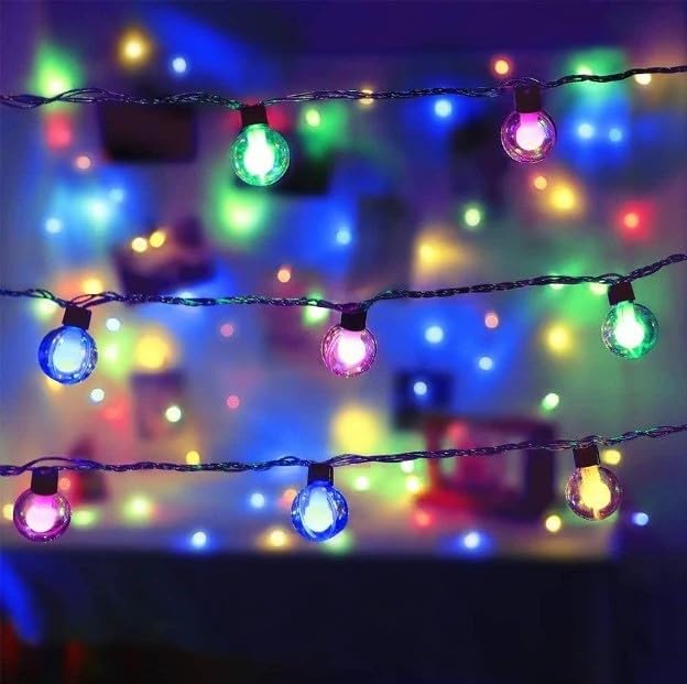 Chronos Clear Globe Decorative String Lights 2 Meters with 10 MultiColor LED Bulbs for Indoor and Outdoor Dcor Parties and Celebrations - Image 2