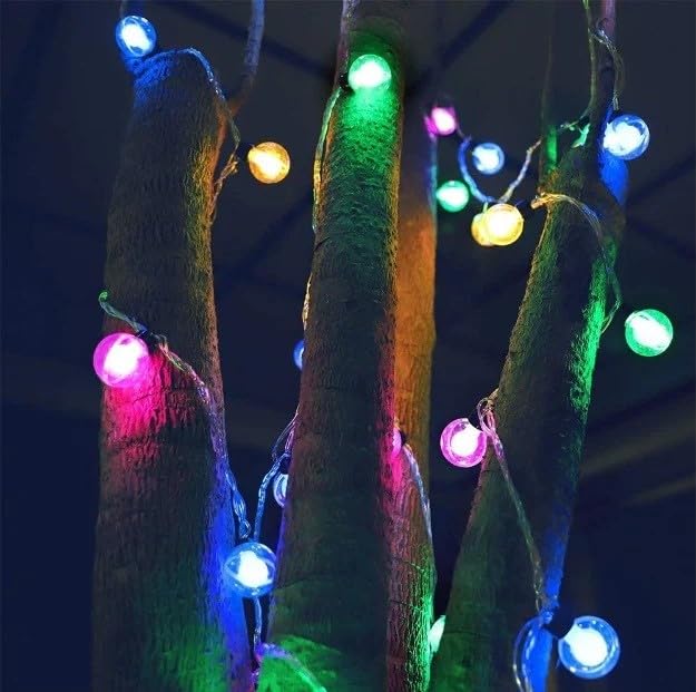 Chronos Clear Globe Decorative String Lights 2 Meters with 10 MultiColor LED Bulbs for Indoor and Outdoor Dcor Parties and Celebrations - Image 3