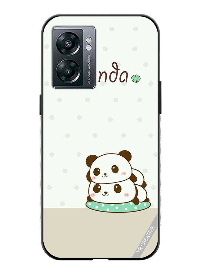 VR CREATIVE Protective Case Cover For Oppo A57 5G Panda Design Multicolour - Image 1