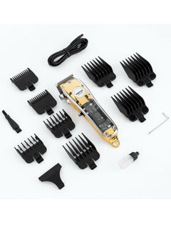 GEEPAS Geepas Professional Digital Hair Clipper- GTR57504/ with High-Capacity Battery and Fast USB Charging/ 4 Adjustable Cutting Blades and 8 Different Length Limit Combs/ LCD Display  - Image 2