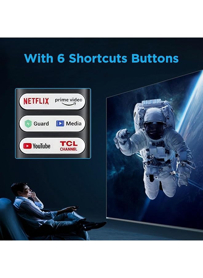 erorex Newest Universal Remote Control Replacement For Tcl Mini Led Qled 4K Uhd Smart Tv 75R646 65R646 55R646 75S546 65S546 55S546 50S546 43S446 50S446 55S446 65S446 75S446 85S446 No Voice Function  - Image 4