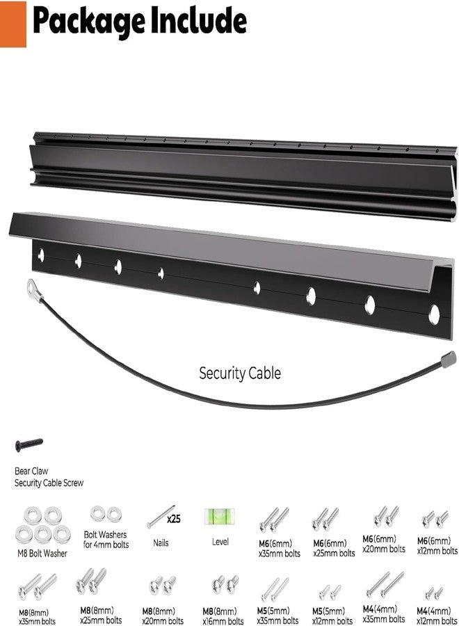AENTGIU Studless TV Wall Mount, Heavy Duty Drywall TV Bracket Hanger for 26-55 inch Flat Screen TVs, No Stud, NO Drill, No Anchors, Easy Install with All Hardware Included - Image 5