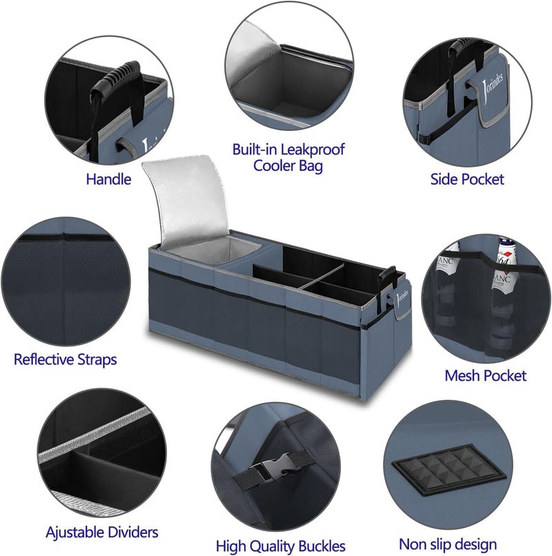 Jorindes Insulated Trunk Organizer with Built-in Cooler Bag - Image 5