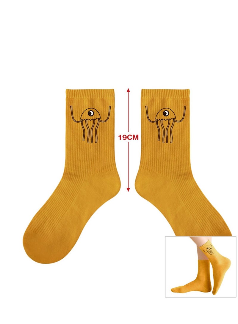 Ban Ban Garden Game peripheral printed socks, medium bucket breathable sweat-absorbing odor casual socks, 6 pairs - Image 3