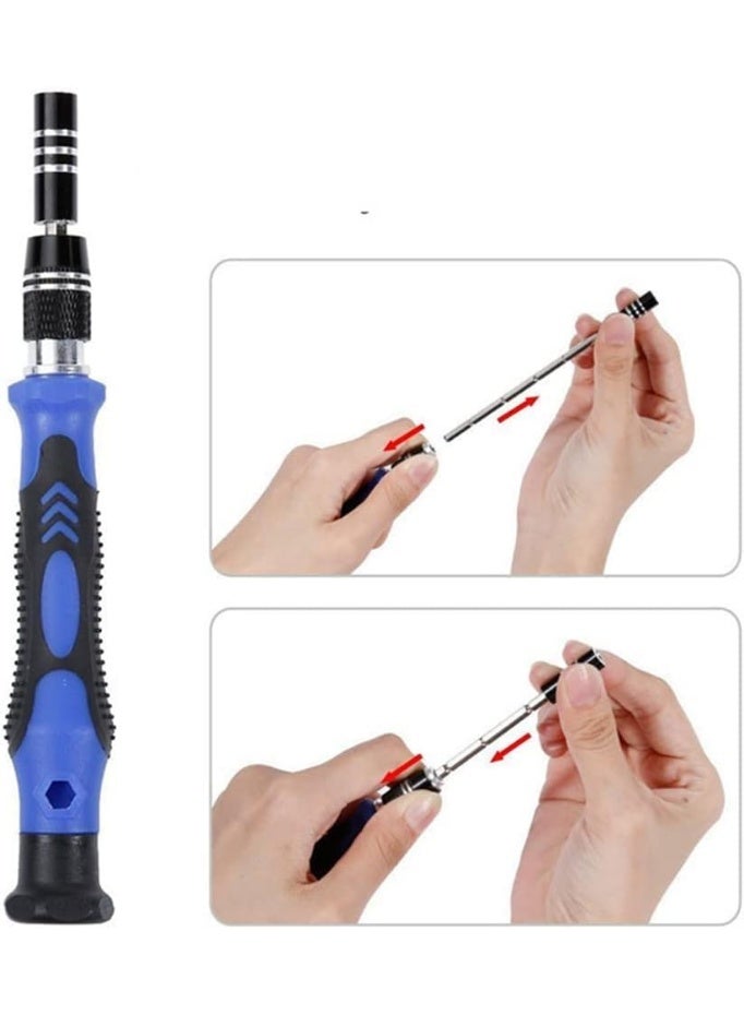 58 in 1 Precision Screwdriver Set - Professional Magnetic Repair Tool Kit with 54 Screwdriver Bits and Shockproof Storage Box, Perfect for Repairing Smartphones, Laptops, Watches, Glasses, Cameras - Image 4