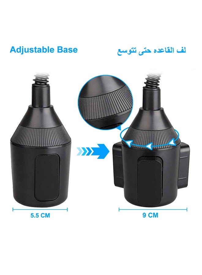 Urise Car Phone Holder 360° Adjustable Cup Mobile Stand Accessories Automobile Mount Compatible for iPhone Samsung and All Smartphones - Image 3