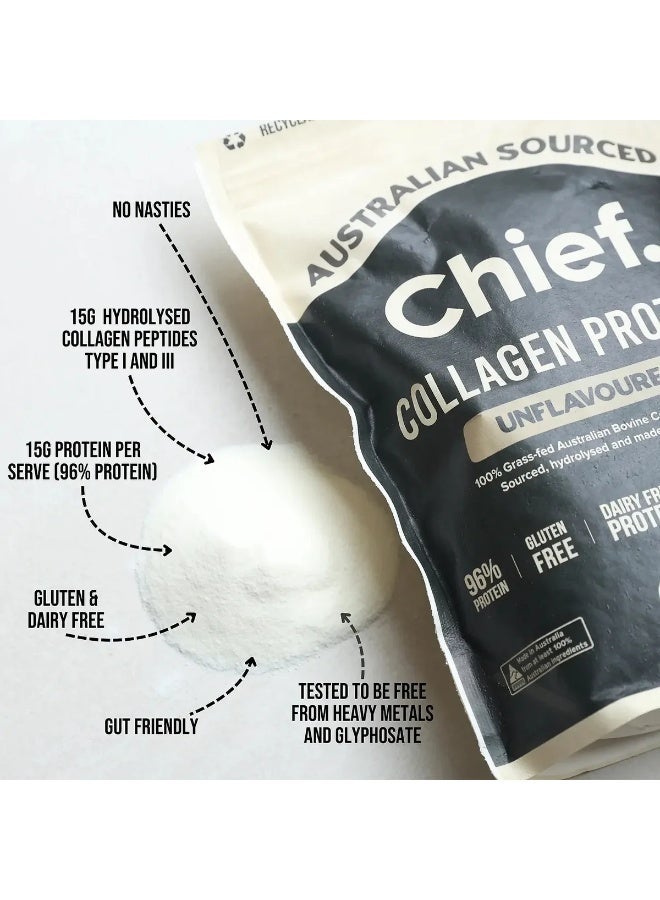 Chief Grass-Fed Collagen Protein Powder – Unflavoured, 30 Servings - Image 3