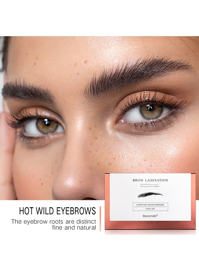 ibcccndc Brow Lamination Kit, Eyebrow Lamination Brow lifting Kit, Professional Eyebrow Lift Kit, Eyebrow Pomade, Instant Eyebrow Lift, Long Lasting, Perfect For Fuller Messy Downward Eyebrow Makeup, Eyebrow Perm Kit For Salon Home Use - Image 2