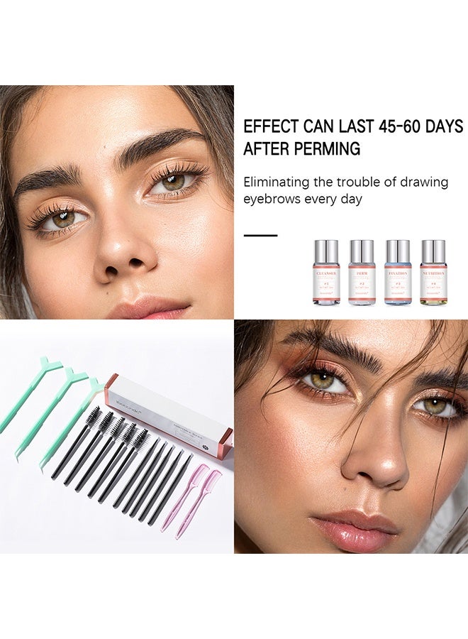 ibcccndc Brow Lamination Kit, Eyebrow Lamination Brow lifting Kit, Professional Eyebrow Lift Kit, Eyebrow Pomade, Instant Eyebrow Lift, Long Lasting, Perfect For Fuller Messy Downward Eyebrow Makeup, Eyebrow Perm Kit For Salon Home Use - Image 3