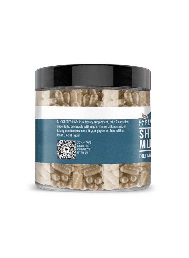 earthborn elements Shiitake Mushroom Extract 200 Capsules, Pure & Undiluted, No Additives - Image 3