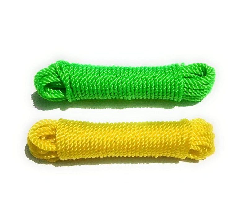 BISONBERG Washing line Nylon Rope for Hanging Clothes Multicolor Hanging Rope for Both Indoor and Outdoor Purpose Approx 8 Meter Length Pack of 2 - Image 1